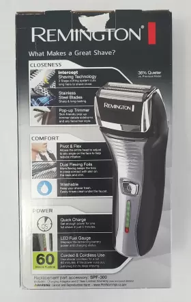 F5-5800b Remington Foil Shaver Electric Razor For Men Cordless Rechargeable With Trimmer #2