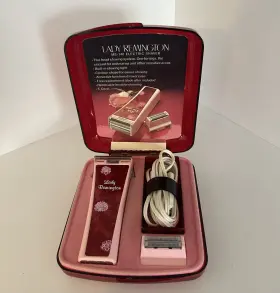 Remington Ms-140 Vintage 1976 Lady Electric Shaver Floral Pink Corded Razor Case