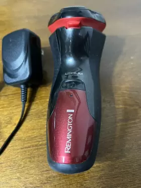 Pr1385 Remington Lithium Power Red Rotary Shaver With Charger Cleaned And Tested #2