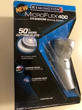 R-400 Remington Micro Flex Titanium Shaver - New