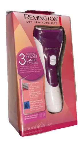 T27-7001897 Remington Smooth And Silky Electric Shaver Wet / Dry Soft Touch No Slip Grip
