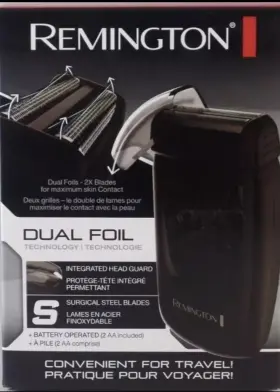 Tf70 Remington Travel Dual Foil Shaver Cordless Battery Operated Compact Sealed #2