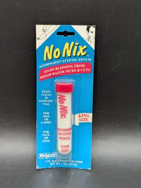 Requa 010961003842 Vintage New In Package No Nix Styptic Pencil By Nos 1 Oz. King Size Usa