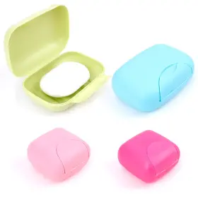 8541789778 Reton 4 Pcs Travel Soap Container Portable Holder Dish Plastic Shampoo