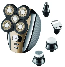 Ht974 Roziapro Electric Razor For Men Head Shaver Bald Grooming Kit 5 In 1 Wet Dry R