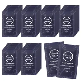 Bx-lnth-6jq2 Rsqazq Travel Shaving Cream For Men Individually Wrapped 0.17 Ounce Pack Of 60