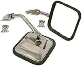11005.01 Rugged Ridge Door Mirror Kit Stainless Steel Fits 11005.01 Rugged Ridge Door Mirror Kit Stainless Steel Fits