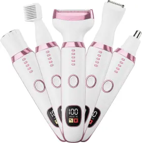 Bd-3028a-c02 Ruim Bikini Trimmer For Women 5 In 1 Electric Razors Shaving Waterproof