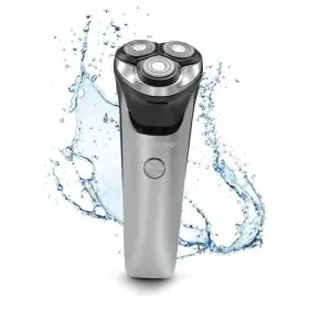 Mo525-noc-stk-6 Sakar International Electric Razor For Men Lithium Metallic Cordless 3 Heads Rotary Head Shaver