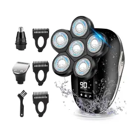 Hp-6dt-lan-shaver-01 Sakioo Electric Head Shaver For Bald Men 6 In 1 Mens Razor ... Fast Ship