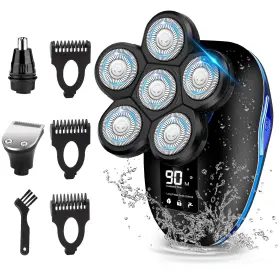 Qzy-6dt-yin-shaver-30mj-09 Sakioo Head Shaver For Bald Men 6-in-1 Electric 6d Wet/dry Wate