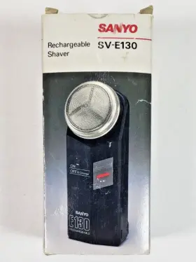 Sv-e130 Sanyo Vintage Rechargeable Shaver Razor