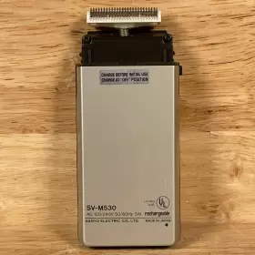 Sv-m530 Sanyo Silver And Black Rechargeable Cordless Electric Shaver - For Parts #2