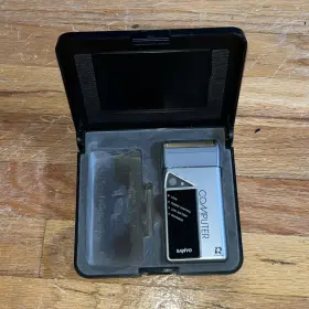 Sv-m545 Sanyo Computer Vintage Rechargeable Shaver Not Tested-case No Charger