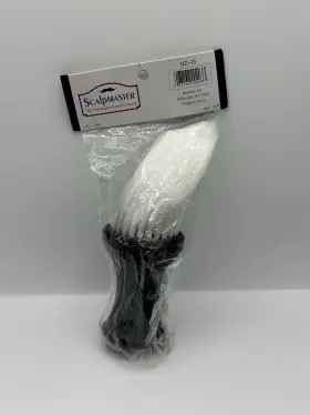 Nd-15 Scalpmaster Barber Brush Neck Duster With Powder Dispenser White Bristles Nd-15 Scalpmaster Barber Brush Neck Duster With Powder Dispenser White Bristles