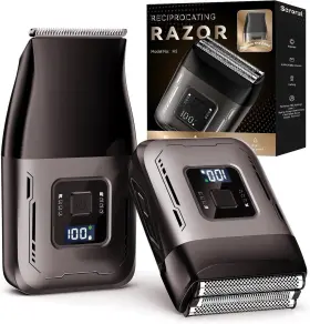 Scrorui 673658109724 Cordless Foil Shaver For Men Dual Replacement Heads Trimmer High-s