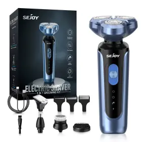 Sejoy 445025225299 Rotary Electric Shaver Kit Rechargeable Multi-function Beard Shaving Nose
