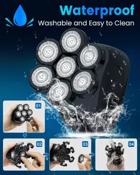 Lfq-1360-bla Sejoy Head Shavers For Bald Men 6-in-1 Electric Razor Led Display Dry And Wet Waterproof #2 Lfq-1360-bla Sejoy Head Shavers For Bald Men 6-in-1 Electric Razor Led Display Dry And Wet Waterproof #2
