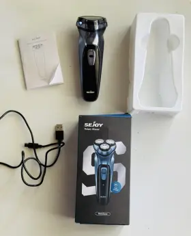 Txd-blasto1-blu Sejoy Mens Rechargeable Electric Shaver Pop-up Trimmer Rotary Razor Beard Shaving Txd-blasto1-blu Sejoy Mens Rechargeable Electric Shaver Pop-up Trimmer Rotary Razor Beard Shaving