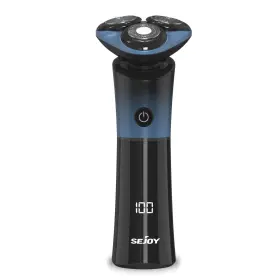 Txd-fk379-blu Sejoy Electric Shaver Men Rechargeable Magnetic Head Ipx6 Blue