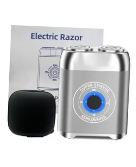 Shaver-py-004 Sensawave Mini Electric Shaver For Men Alloy Portable Face And Beard Ipx7