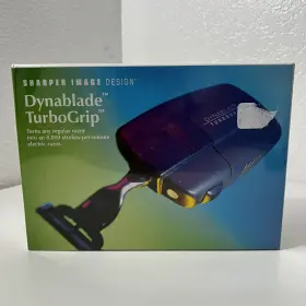 Sharper Image 780352261471 Dynablade Turbogrip Turn Regular Razor Into Electric Nos