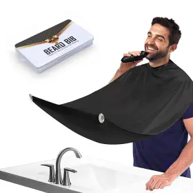 Showvigor 445008546519 Beard Bib Apron For Men Trimming Catcher Waterproof Hair Showvigor 445008546519 Beard Bib Apron For Men Trimming Catcher Waterproof Hair