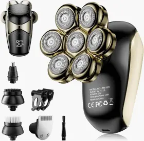 Ipx7 Shpavver 313104697671 Detachable Head Shavers 5 In 1 Electric Razor Waterproof For Bald