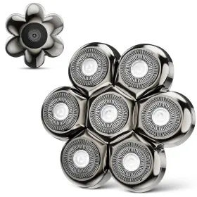 Shpavver-8 Shpavver 664792130033 7blade Floating Replacement Shaving Head Washable Shaver Blade Heads