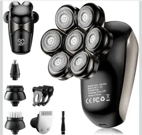 Ipx7 Shpavver 711181039726 Head Shavers For Bald Men 5-in-1 Electric Razor - Waterproof Shaving Groom Ipx7 Shpavver 711181039726 Head Shavers For Bald Men 5-in-1 Electric Razor - Waterproof Shaving Groom