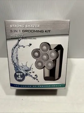 Ms-677 Shpavver Strong Shaver 5 In 1 Grooming Kit Head Shavers For Bald Men Beard