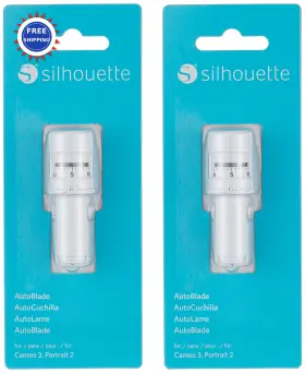 Silhouette America 600074388808 Silhbladeauto Cameo 3 Auto Blade Replacement 2 Pack