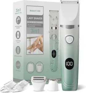 Xb-150 Silkglow 744110853155 Bikini Trimmer For Women 3-in-1 Electric Razors Waterproof