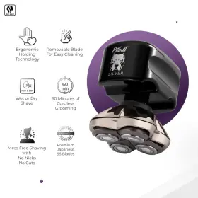 Skull Shaver 313085698643 Pitbull Silver Pro Electric Head For Men Wet And Dry Bald He #2