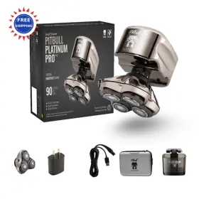 Pbpx5b-uk Skull Shaver Pitbull Platinum Pro Px5 Head And Face With Bonus Blade