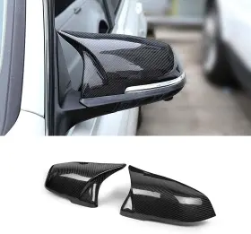 Snaf 445022465421 Sna Mirror Caps Gloss Black With Carbon Fiber Pattern Compatible 1 Series F