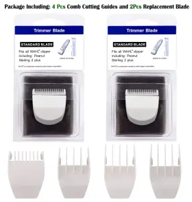Sodaer 959168053387 2 Pack Professional Peanut Clipper/trimmer Snap On Replacement Blades #2068-3 #3