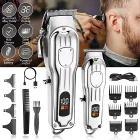 Tf-805 Sofia Pro Usb Rechargeable Hair Clippers Cordless T-blade Trimmer Kit Professional Men