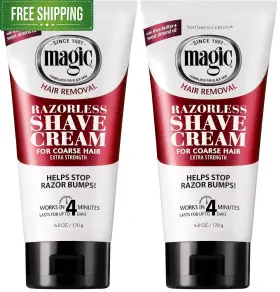 0001340 Softsheen Softsheen-carson Magic Razorless Shaving Cream Hair 6 Ounce Pack Of 2