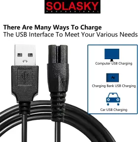 Solasky 445049240216 Universal Head Shaver Charger Cord Compatible With Bird Freedom Skull Hea #3 Solasky 445049240216 Universal Head Shaver Charger Cord Compatible With Bird Freedom Skull Hea #3