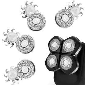 Ss-sk08us Solasky 4 Pcs Pro Head Shaver Double Ring Blade Compatible With Freebird