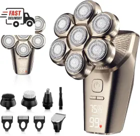 Ms686 Somony Electric Razor For Men 7d Head Shavers Bald 5 In 1 Detachable Bear