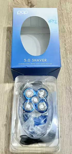 Sonic 819573023282 Pop 5.0 Shaver 5-head Face Head And Body Led Display Blue