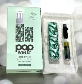 Sonic 819573023831 Pop Smoothie Hair Removal Device Green Leaves - New In Box