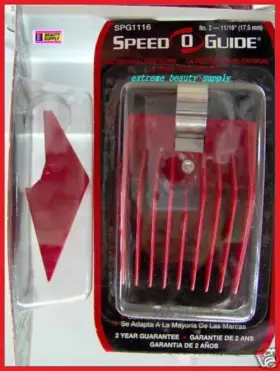 Speed O Guide 722195011165 Clipper Blade Red Comb #2-11/16 Inch Care Pure Limited