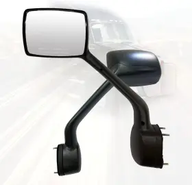 L59-6003-201 Splendid Replacement Hood Mirror With Arm Driver Side Black Cover
