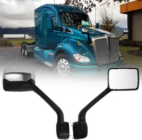 T680 Sterlix 711271171626 Chrome Hood Mirror For Kenworth Peterbilt 579 587 Oe