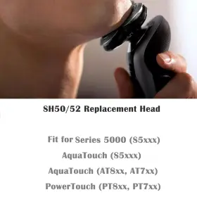 Sh50 Suleto 313029334309 Sh50/52 Replacement Heads Compatible With Noreclo Series 5000 Electric Shaver S #3