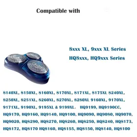 Hq9-3p-3 Suleto Hq9 Replacement Head Blades Compatible With Philips Shaver Heads Razor Sp #3