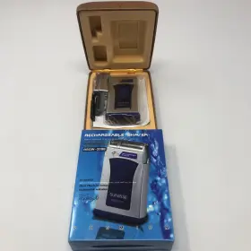 Rsgw-2098 Sunrise Rechargeable Portable Premium Electric Shaver With Case New